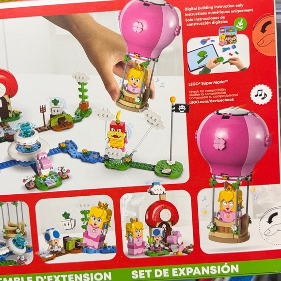 LEGO Super Mario Peach's Garden Balloon Ride Expansion Set 71419 with Pom Pom, - Picture 4 of 7